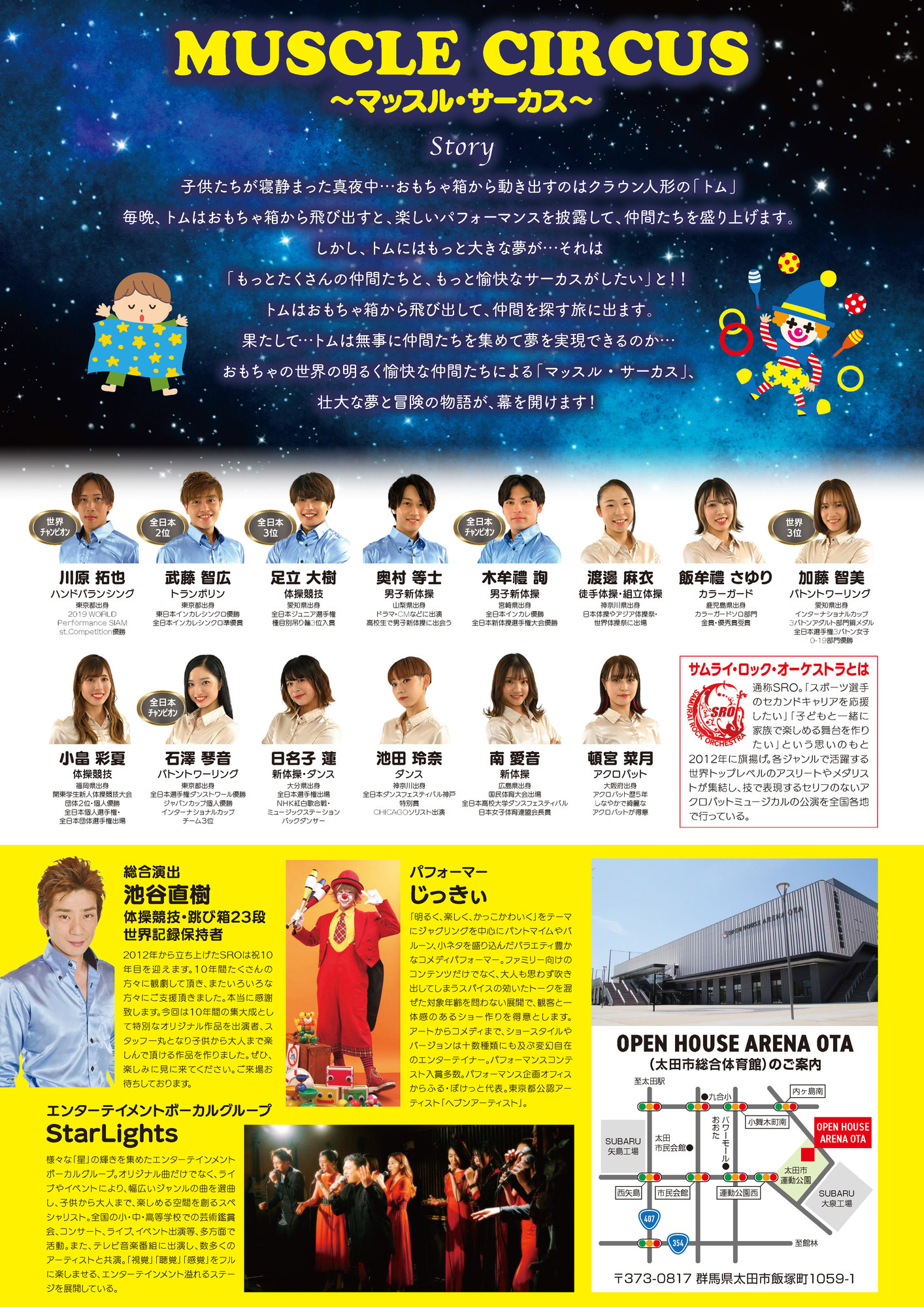 太田市総合体育館完成記念公演 MUSCLE CIRCUS〜マッスル・サーカス